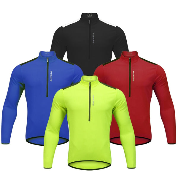 Maillot Ciclista de Manga Larga Transpirable y Secado Rápido