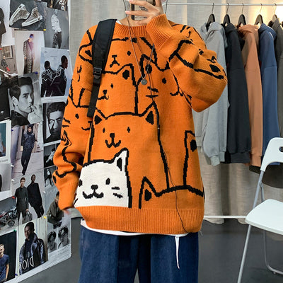 Suéter Tejido Estilo Hong Kong con Estampado Kitty - Image 9