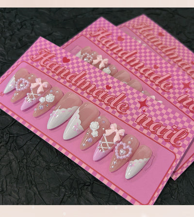 Esmalte de Uñas Perla Camelia Francés Blanco con Moño Dulce - Image 10