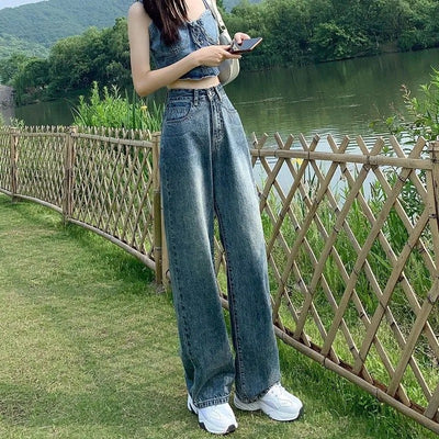 Pantalones Rectos Slim Largos al Piso Estilo Coreano Versátiles - Image 2