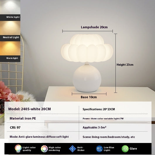 Lámpara Nocturna LED Seta para Dormitorio - Protección Visual Suave - Image 13
