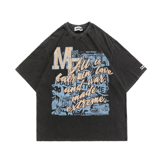 Camiseta Hombre Estampado Graffiti Vintage - Image 12
