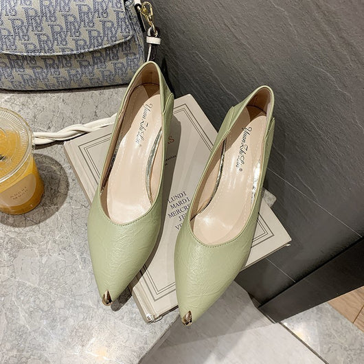 Zapatos de Trabajo Stiletto con Punta Metálica para Mujer - Otoño - Image 11
