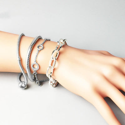 Pulsera de Plata Esterlina para Parejas - Diseño Moderno - Image 3