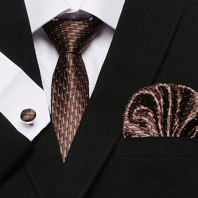 Traje Tres Piezas para Hombre Serie Flor de Anacardo con Corbata - Image 34