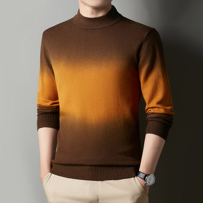 Suéter Cuello Alto Efecto Degradado para Hombre - Image 14