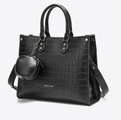 Bolso de Hombro con Patrón de Piedra - Image 3