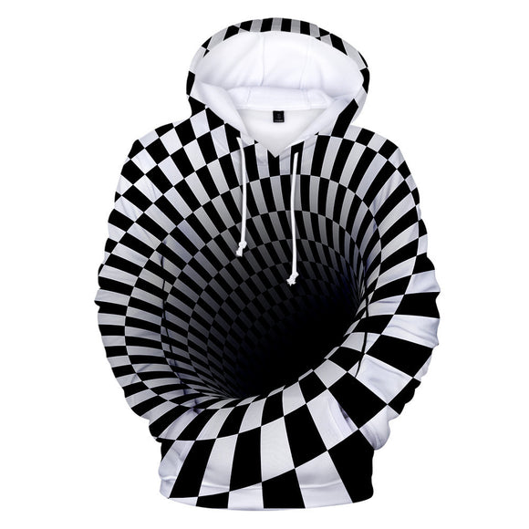 Sudadera Deportiva con Capucha y Estampado 3D Digital