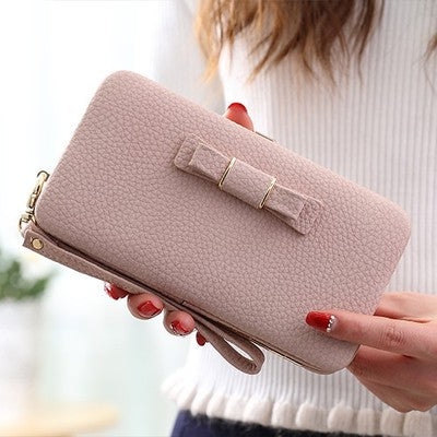 Cartera Clutch Multifuncional con Moño - Gran Capacidad - Image 8