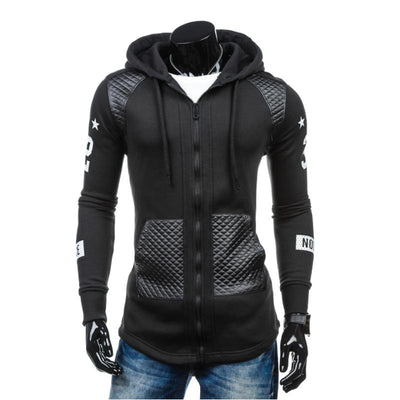 Sudadera con Capucha Patchwork Slim Fit para Hombre - Image 2