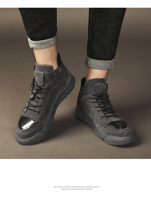 Zapatillas Deportivas Retro Británicas con Alzas Invisibles para Hombre - Image 24