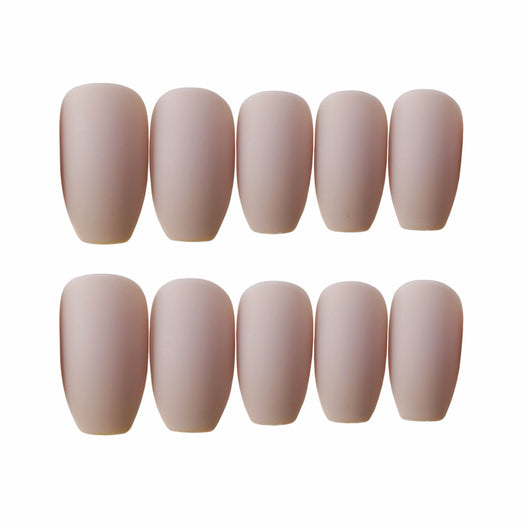 Uñas Postizas Khaki Mate - Set de 24 Piezas - Image 5