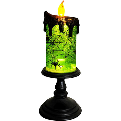 Lámpara Decorativa Halloween Castillo Calabaza con Velas LED - Image 10