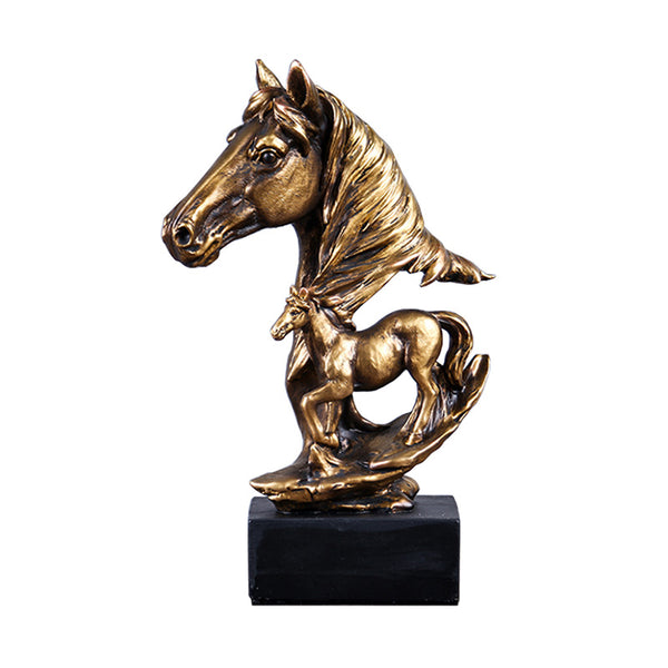Escultura de Caballo de Bronce para Decoración del Hogar