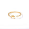 Anillo de Acero Inoxidable Dorado Unisex