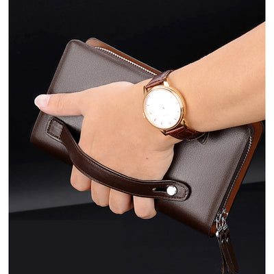 Cartera Ejecutiva Kangaroo Color Sólido para Hombre - Image 4