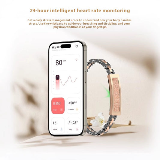 Pulsera Inteligente de Salud con Monitor de Presión Arterial, Ritmo Cardíaco y Oxígeno - Image 2
