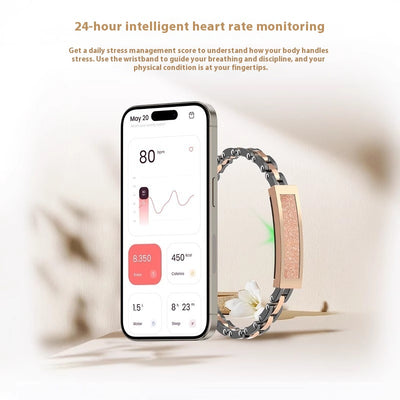 Pulsera Inteligente de Salud con Monitor de Presión Arterial, Ritmo Cardíaco y Oxígeno - Image 2