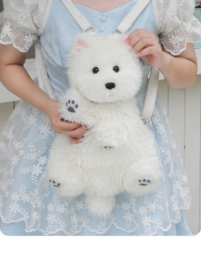 Peluche Perro West Highland Blanco Suave y Adorable - Image 25