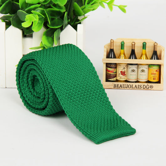 Corbata Tejida Unicolor para Hombre - Image 16