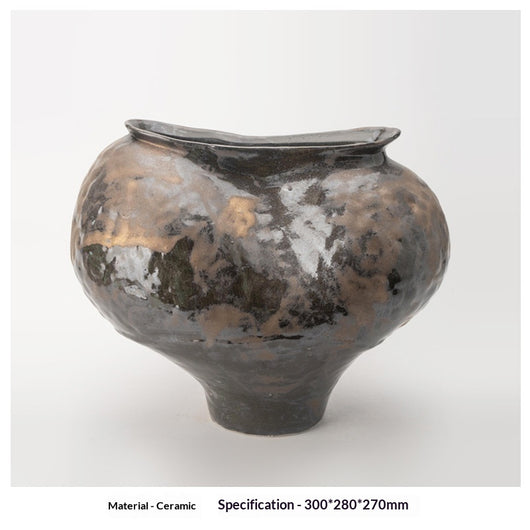 Florero de Cerámica Vintage Wabi-Sabi con Diseño Artesanal Texturizado - Image 27