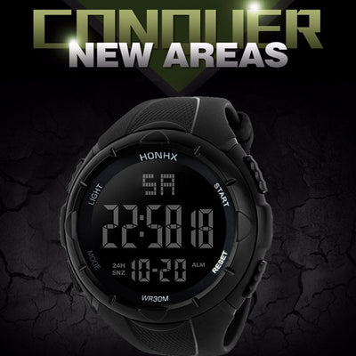 Reloj Deportivo Digital Negro Pantalla Grande con Tecnología Electrónica - Image 8