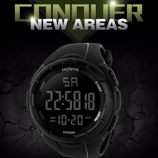 Reloj Deportivo Digital Negro Pantalla Grande con Tecnología Electrónica - Image 8