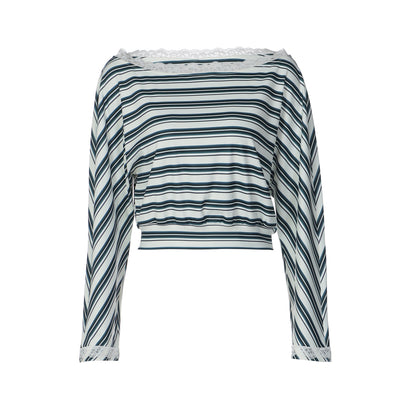 Blusa Tejida con Detalles de Encaje para Mujer - Image 5