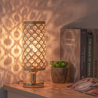 Lámpara de Mesa de Cristal Moderno con Diseño Elegante para Dormitorio y Sala - Image 5