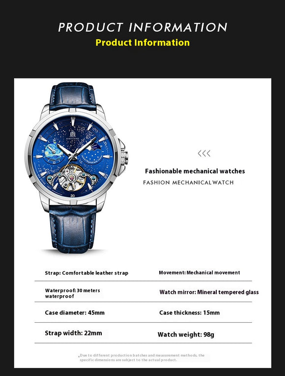 Reloj Mecánico Automático de Lujo para Hombre
