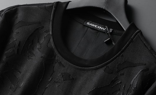 Suéter Cuello Redondo Manga Larga para Hombre Negro - Image 13