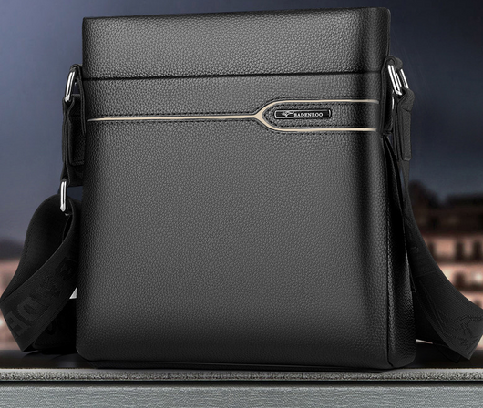 Bolsa de Cuero para Hombre Crossbody Vertical