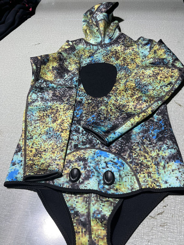 Traje de Buceo Dividido con Capucha para Hombre - Protección Térmica para Surf y Inmersión
