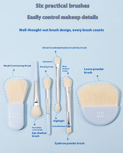Set de Brochas de Maquillaje Profesional con Cerdas Suaves para Principiantes - Image 11