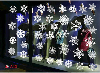 Pegatinas Navideñas para Ventanas en Colores Festivos - Image 30