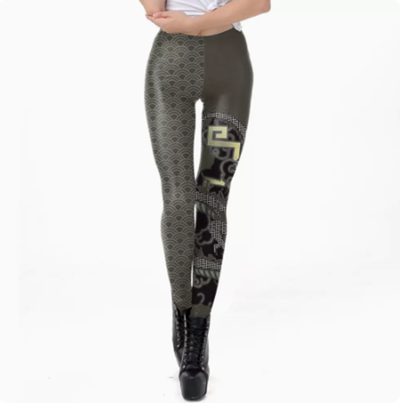 Leggins Deportivos Estampados Digitales para Mujer - Diseño Europeo y Americano - Image 9