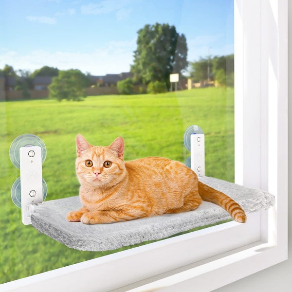 Hamaca Colgante para Gatos - Reposadera Plegable sin Cables para Ventanas