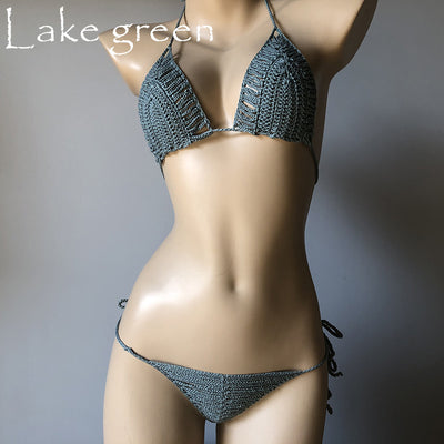Bikini Tejido a Mano con Diseño Calado para Mujer - Image 20