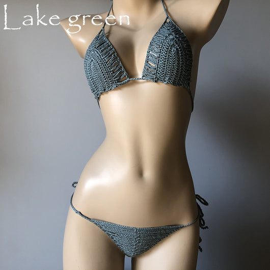 Bikini Tejido a Mano con Diseño Calado para Mujer - Image 20