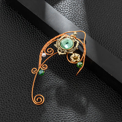 Aretes Vintage de Pétalos sin Perforación - Clip para Oreja - Image 8