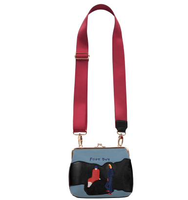 Bolso Vintage de Lona y Terciopelo con Bordados - Mensajero Elegante para Mujer - Image 9