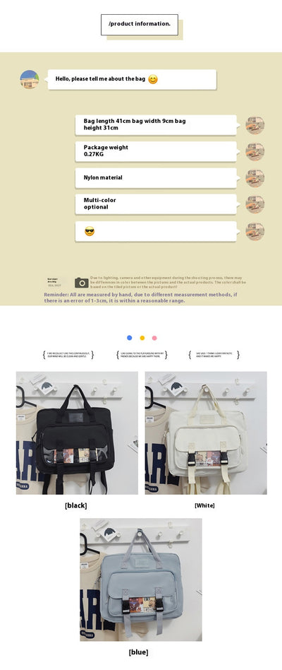 Mochila Tote Ligera Estilo Cute para Adolescentes y Estudiantes Universitarios - Image 40