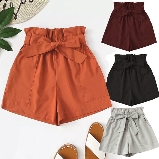 Shorts Sueltos de Cintura Media para Mujer