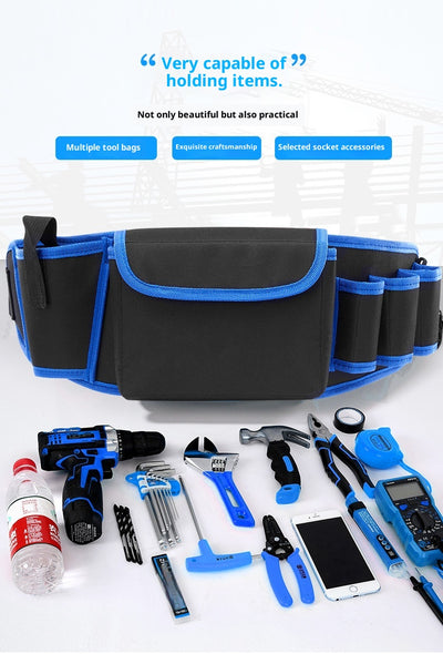 Cinturón de Trabajo Multifuncional con Bolsa de Herramientas - Tela Oxford Resistente para Alturas - Image 27