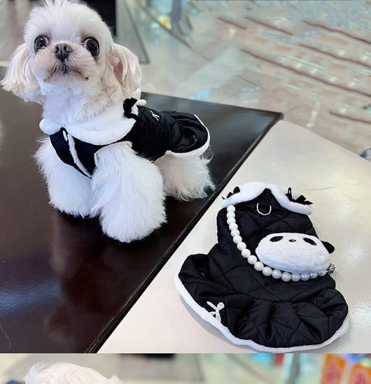 Abrigo Acolchado para Perros y Gatos con Arnés de Tracción - Image 9