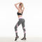 Tight Yoga Sports Pants with Hip Lift and Seams in Pink and Grey