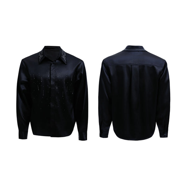 Blusa Corta de Satén Sedoso - Corte Amplio Perfecta para Commuters - Image 7
