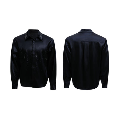 Blusa Corta de Satén Sedoso - Corte Amplio Perfecta para Commuters - Image 7