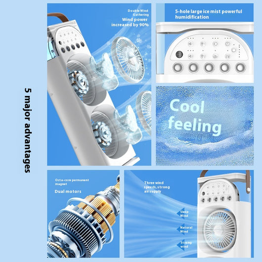 Ventilador Humidificador de Gran Capacidad con 5 Modos de Pulverización - Image 13