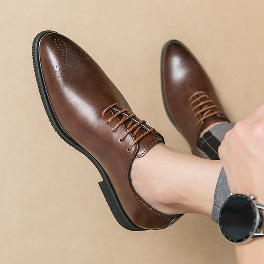 Zapatos de Cuero Elegantes con Cordones - Estilo Formal y Casual - Image 4